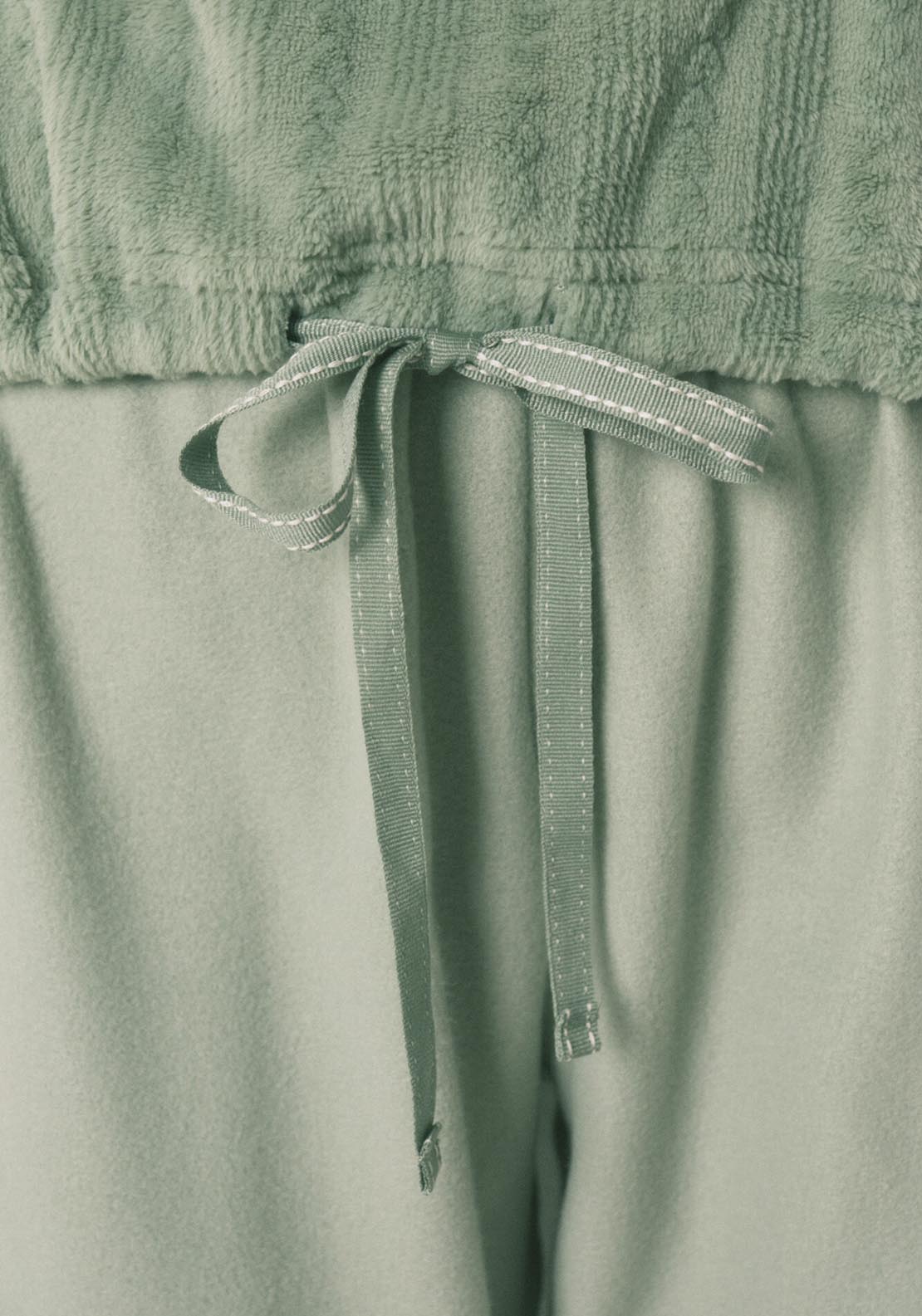 Fleece Long Pyjamas - Green