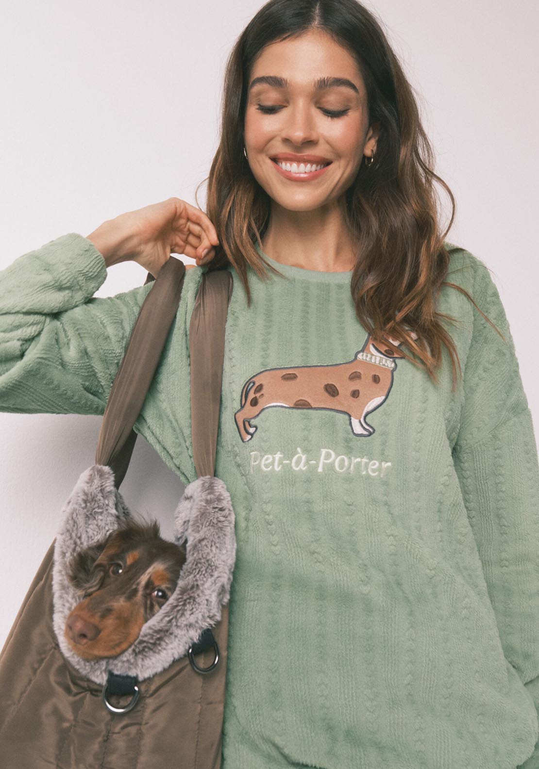 Fleece Long Pyjamas - Green