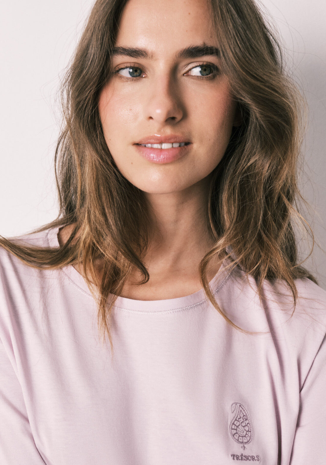 100% Cotton Stamp Print Pyjamas - Pink