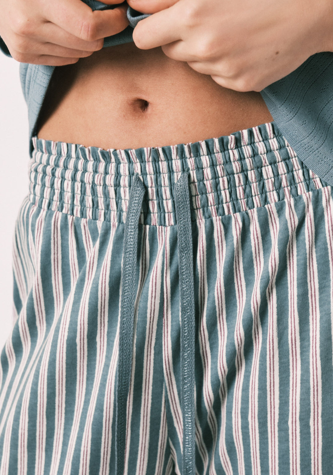 Striped Long Pyjamas - Blue