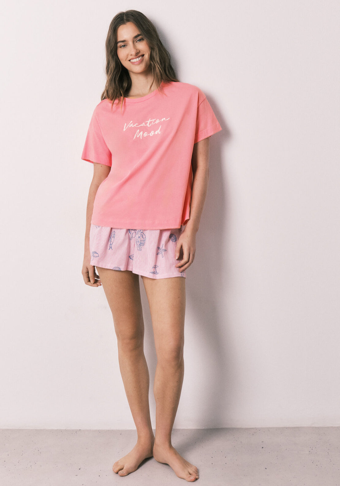 Cotton Short Pyjamas - Pink