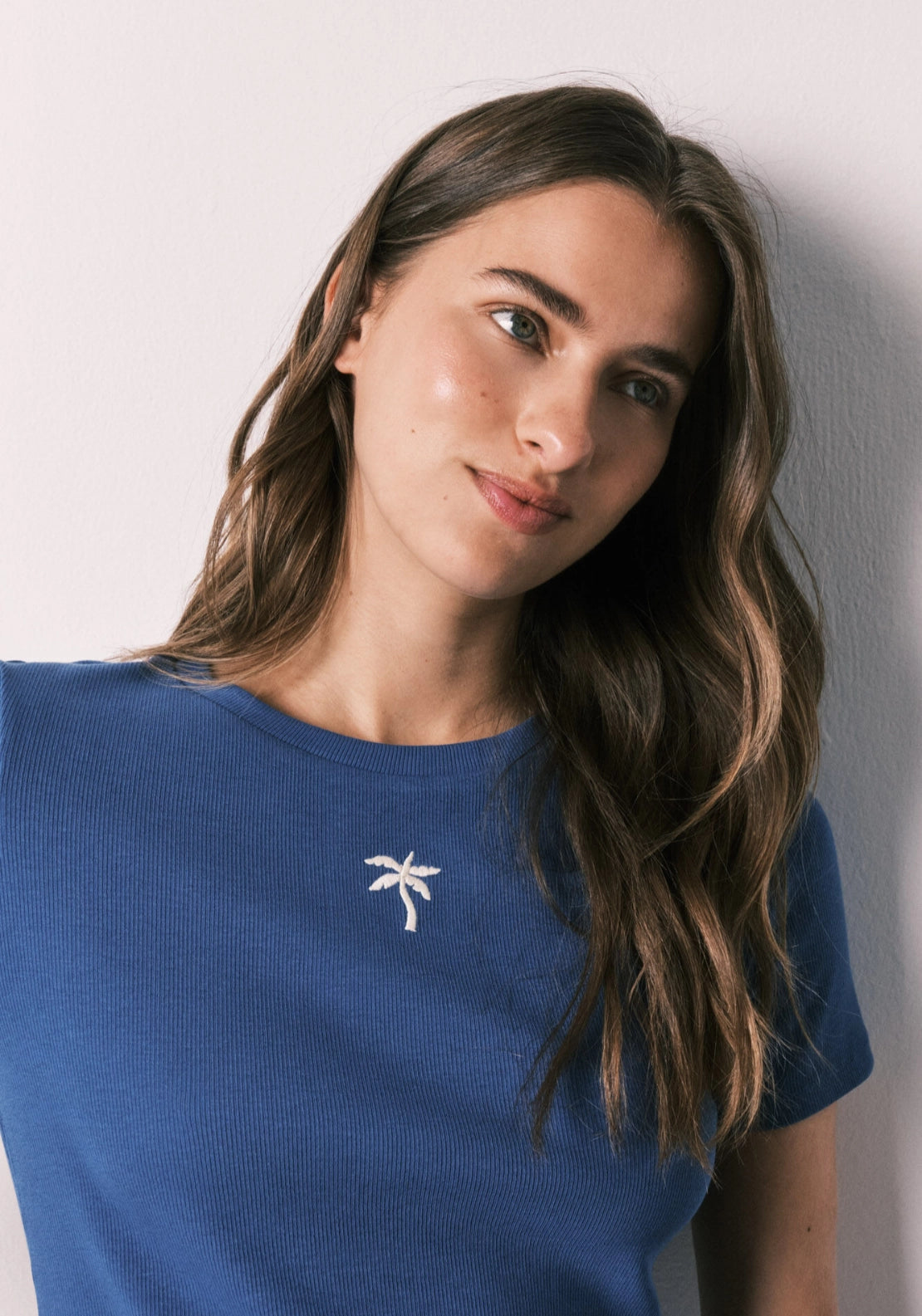 Printed Cotton Capri Pyjama Set - Blue