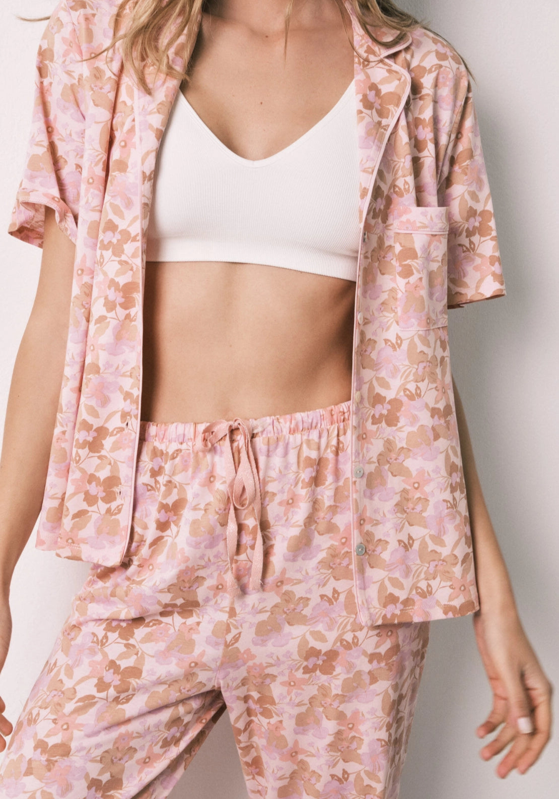 Classic Cotton Pyjama Set - Orange