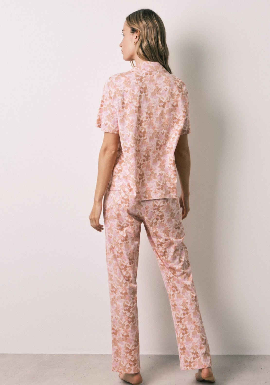 Classic Cotton Pyjama Set - Orange