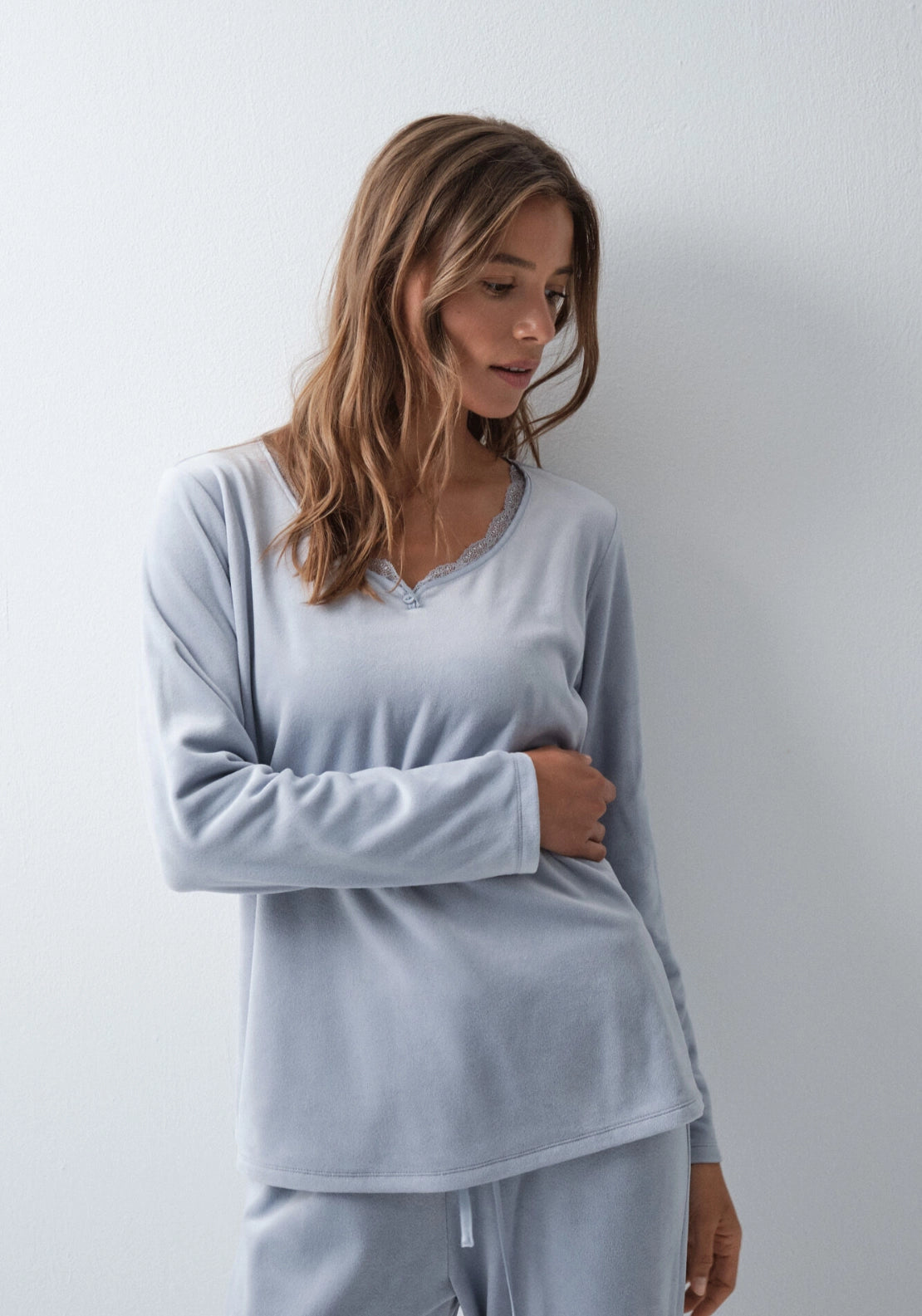 Long Pyjama Set - Blue