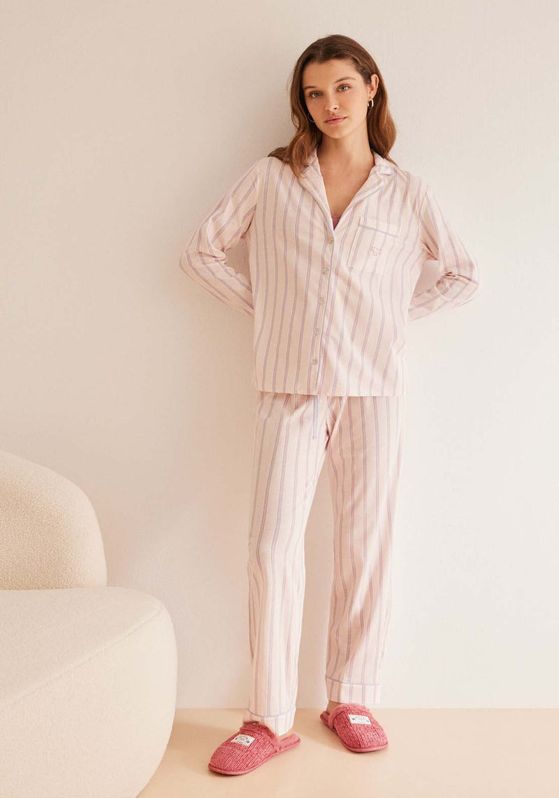 Stretch Velvet Pyjamas - Pink – Shaws Department Stores