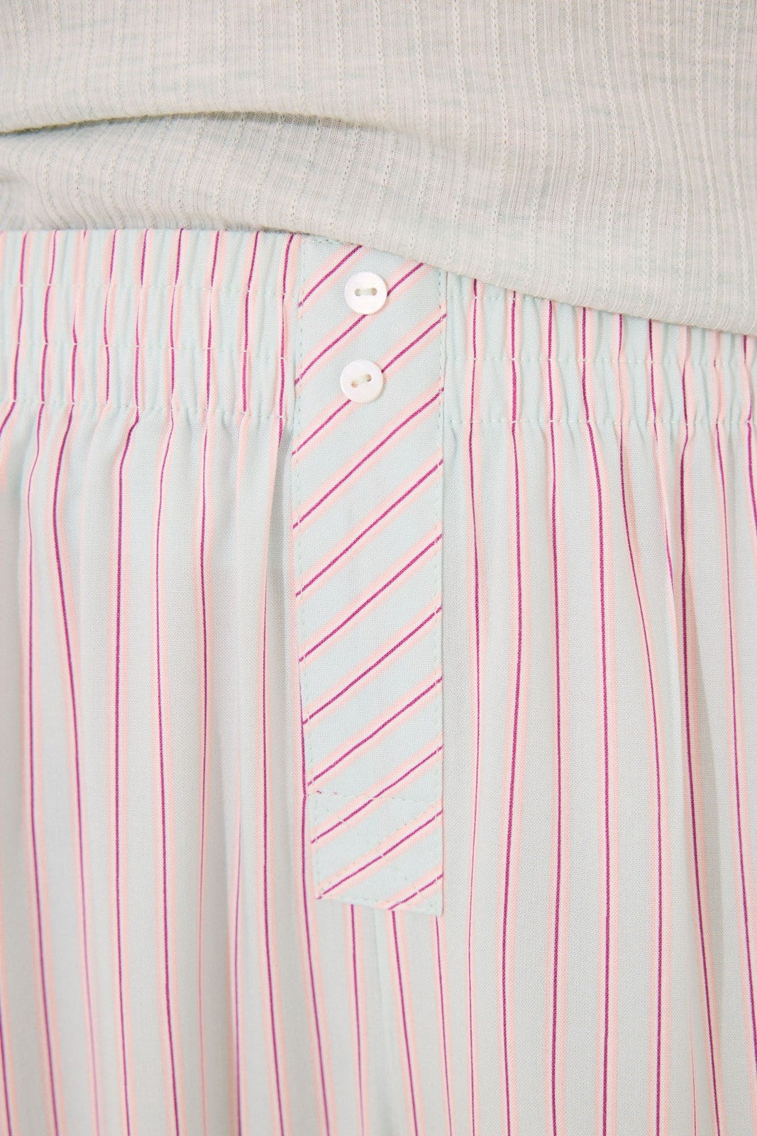 Womensecret Long pyjamas with green striped - Green 4 Shaws Department Stores