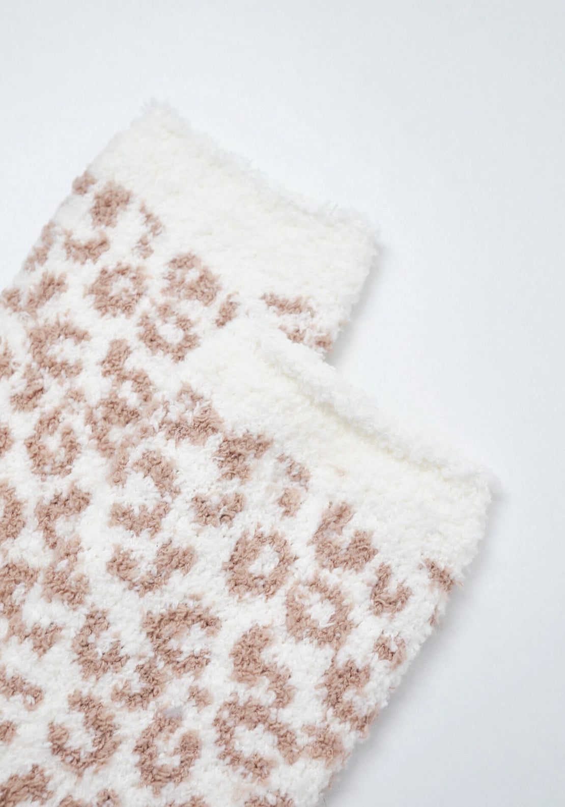 Animal Print Long Socks - Grey
