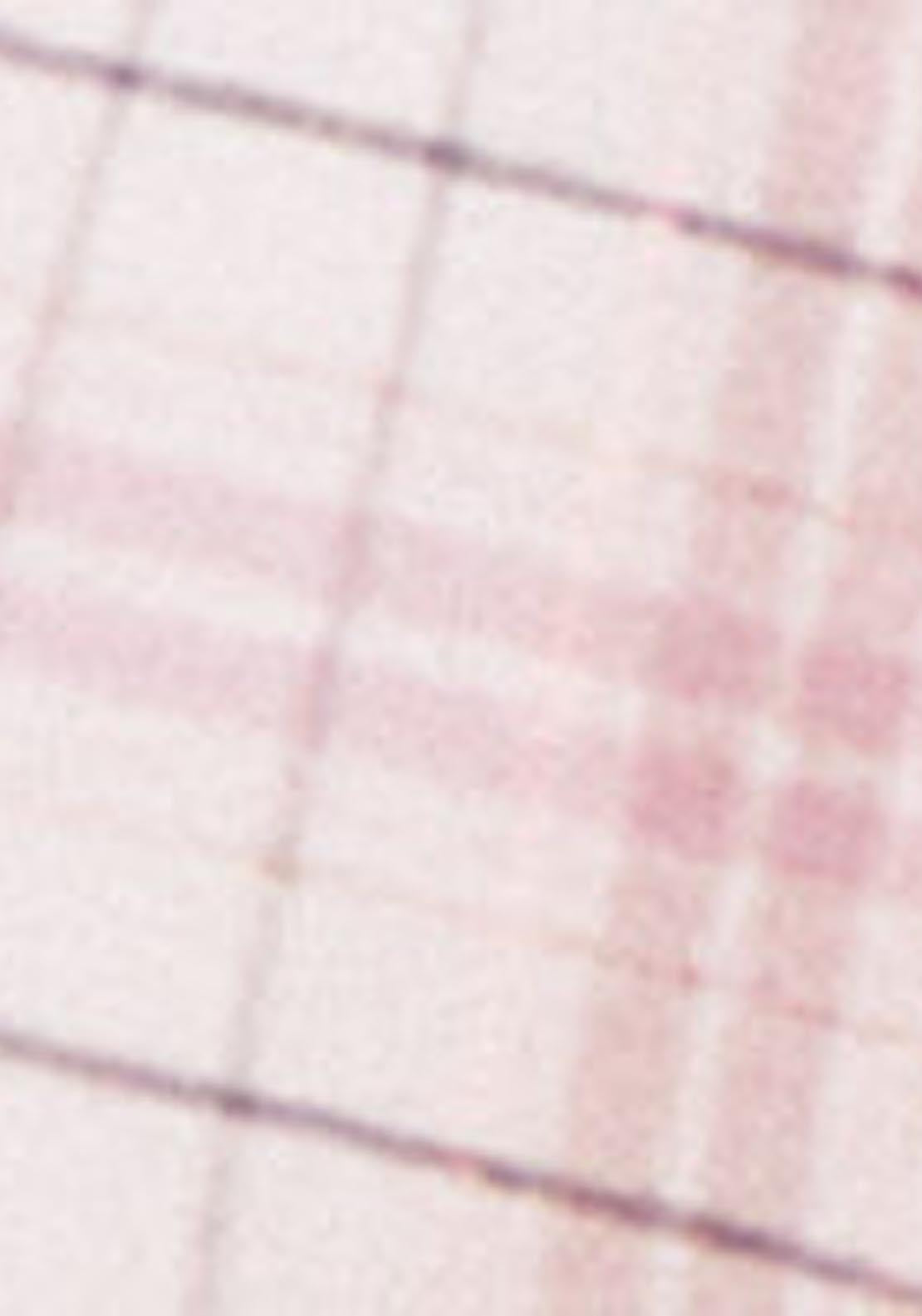 Plaid Print Flannel Long Trouser - Pink