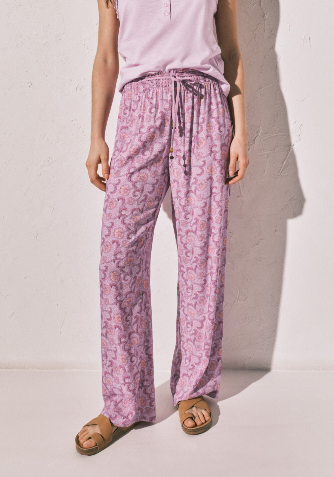 All Over Print Trousers - Pink