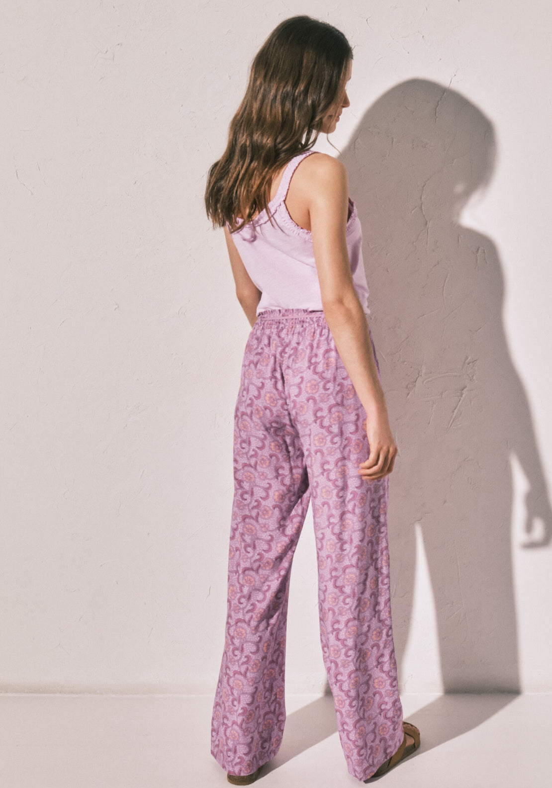 All Over Print Trousers - Pink