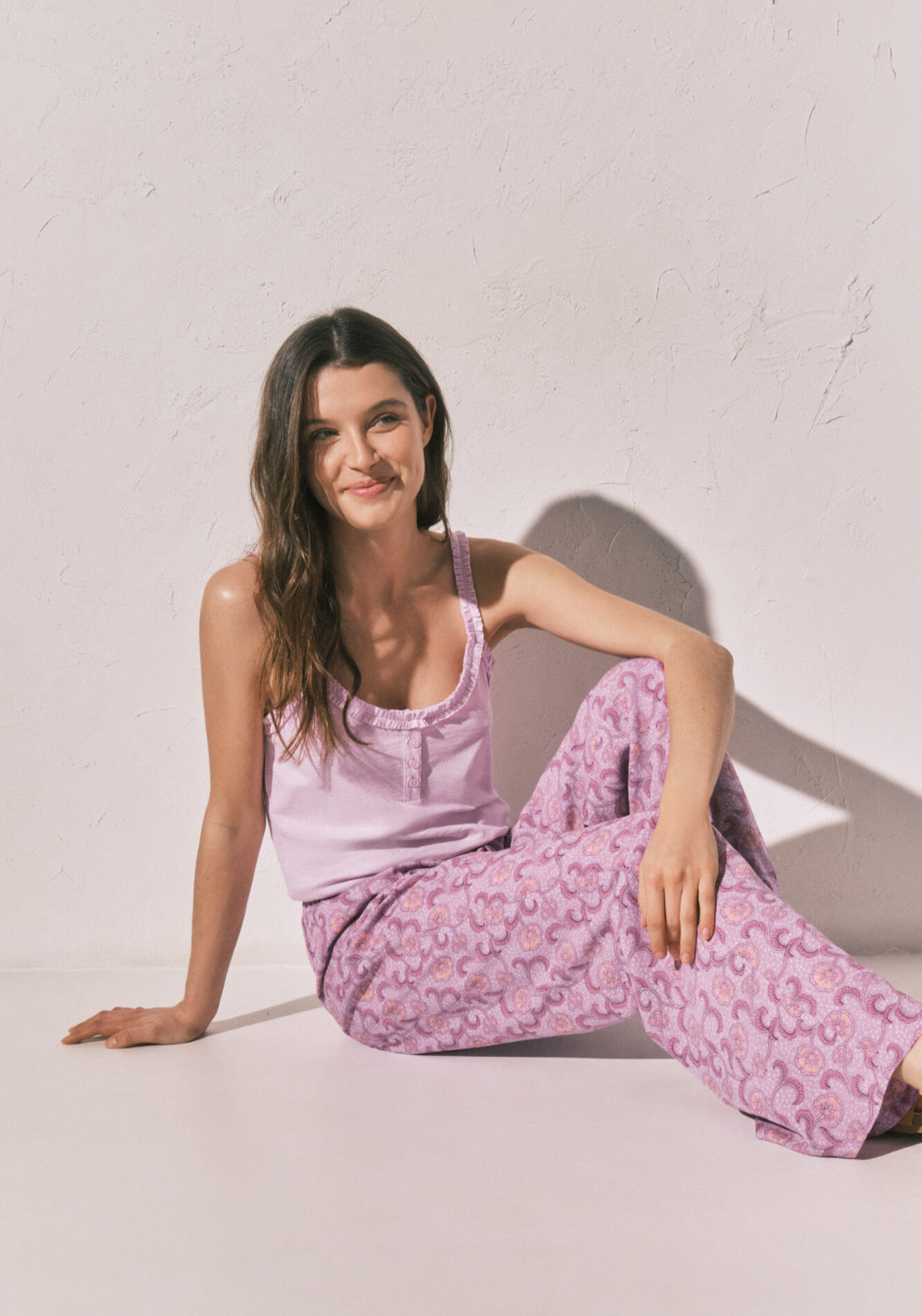 All Over Print Trousers - Pink