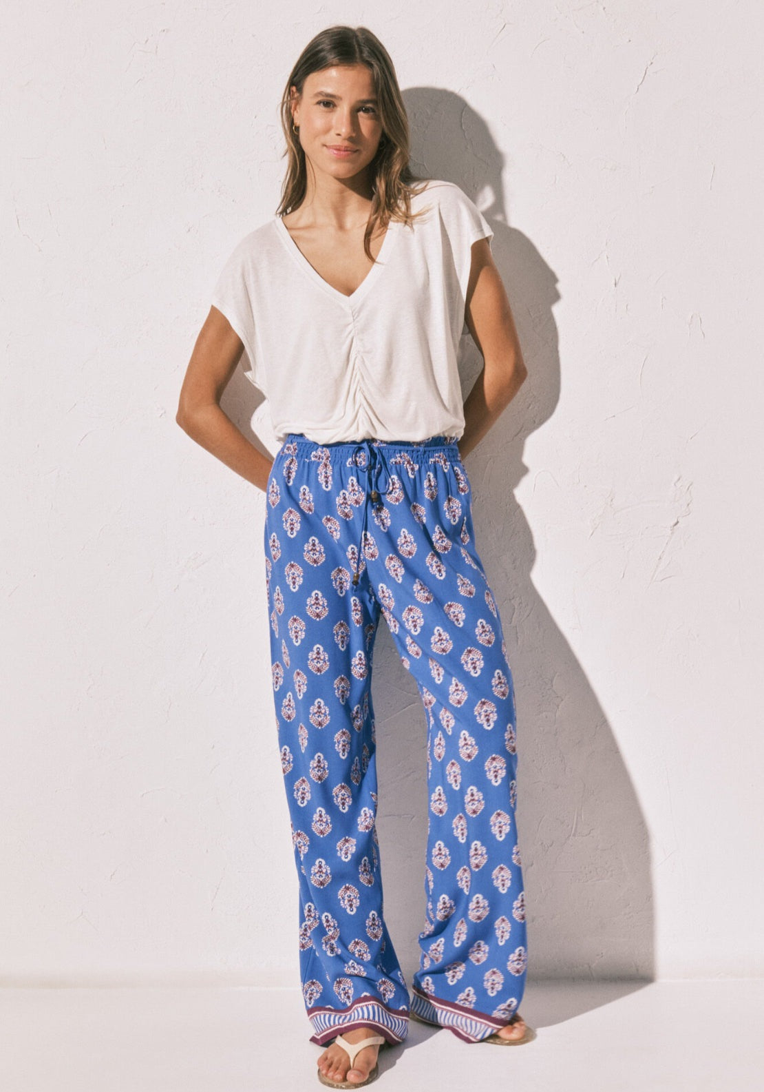 All Over Print Trousers - Blue