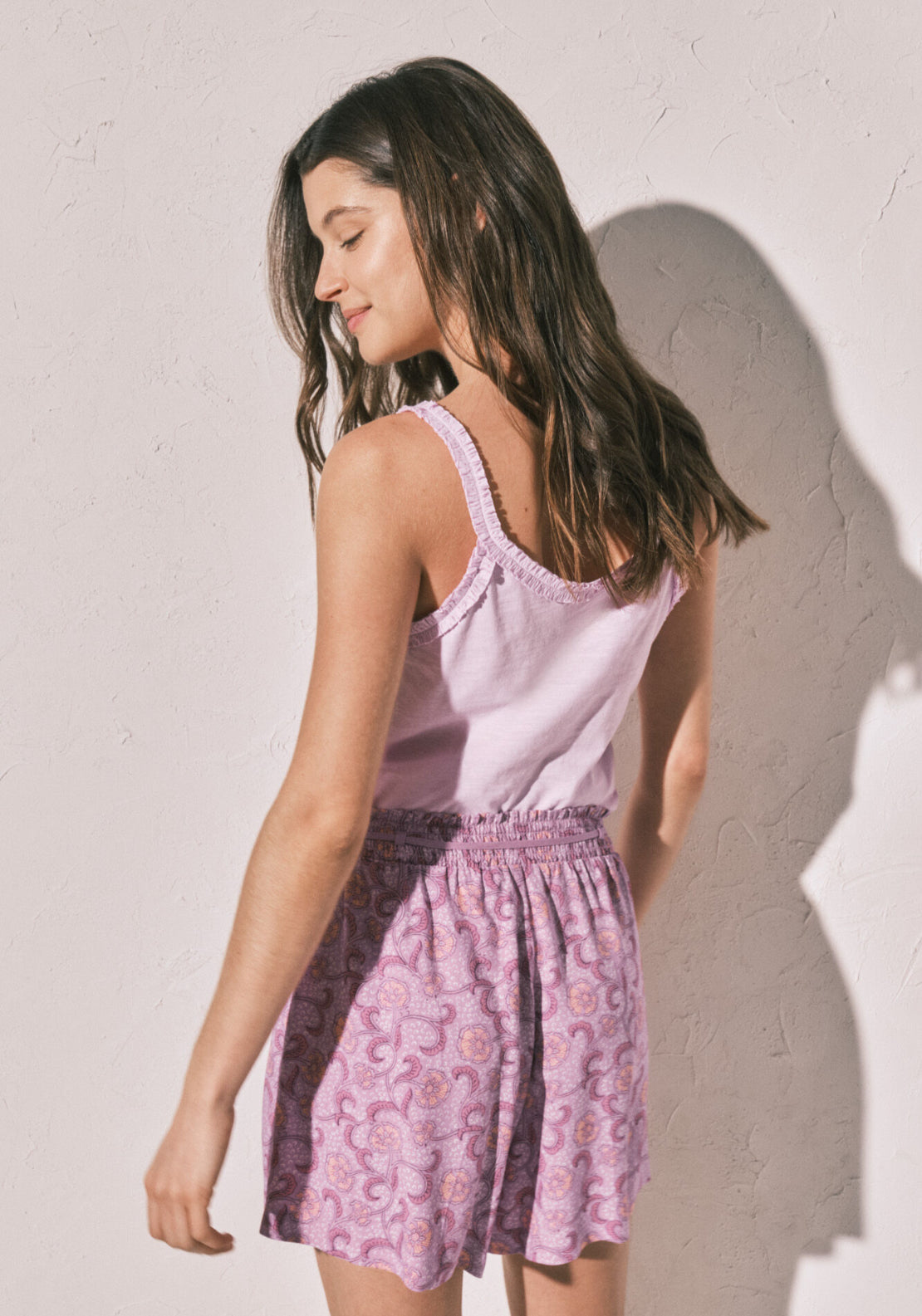 Floral Printed Short - Pink