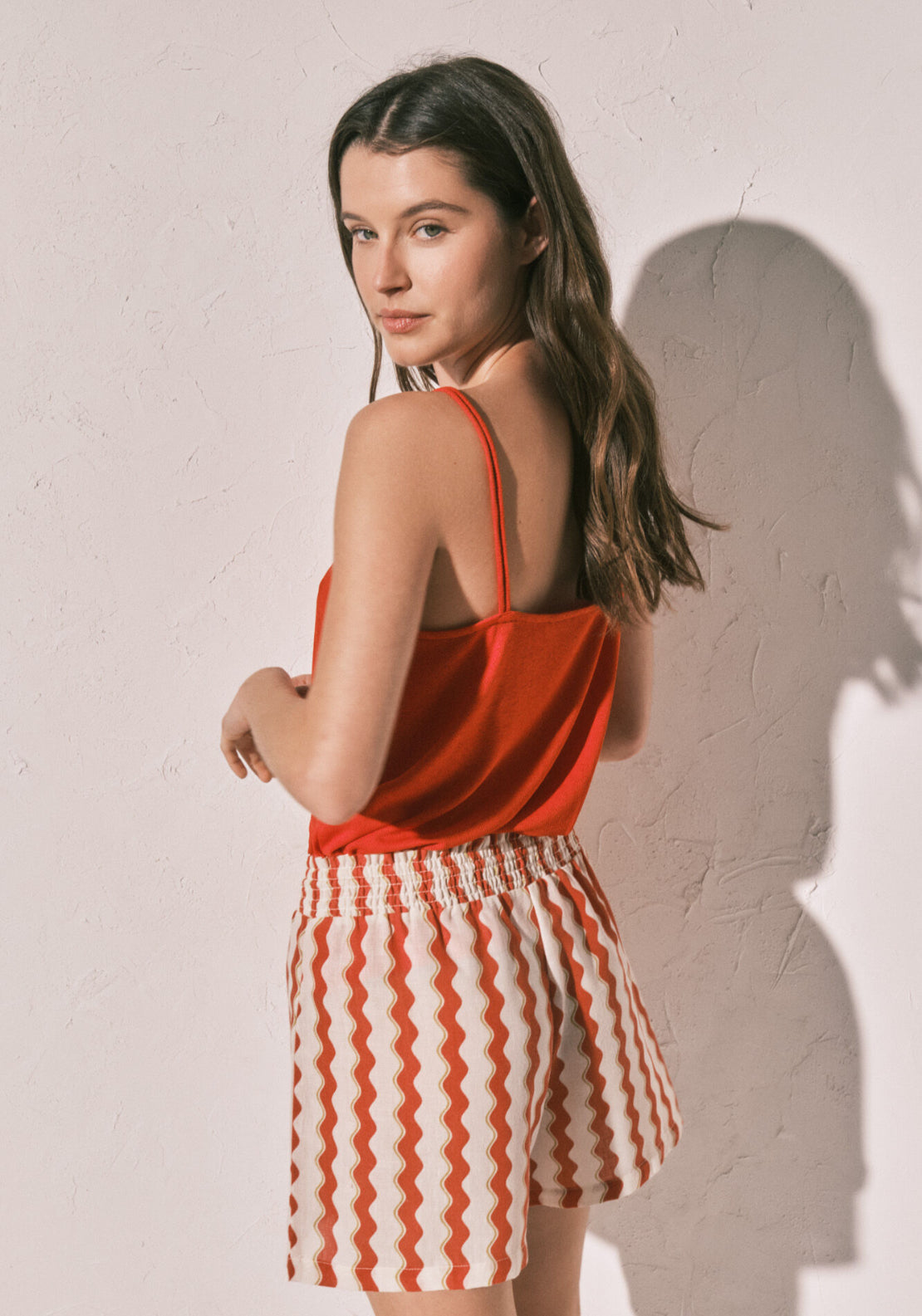 Printed Short - Red