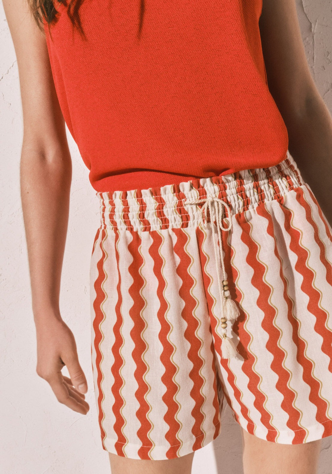 Printed Short - Red