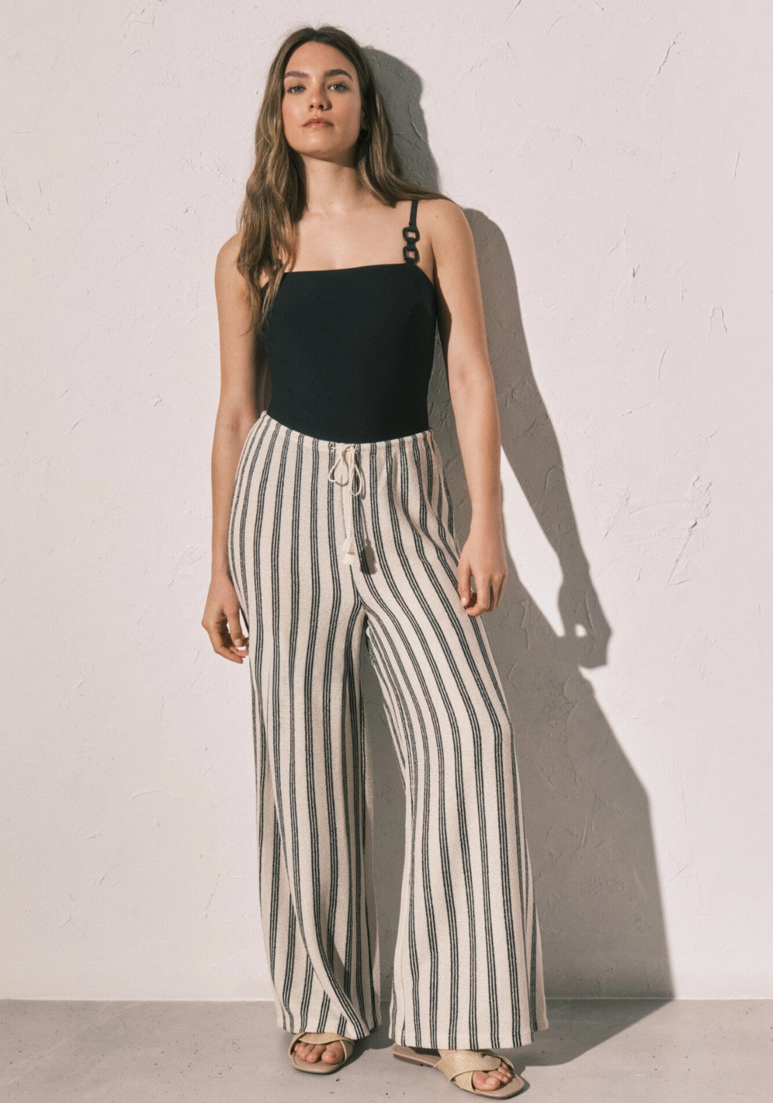 Striped Long Pyjama Bottoms - Blue