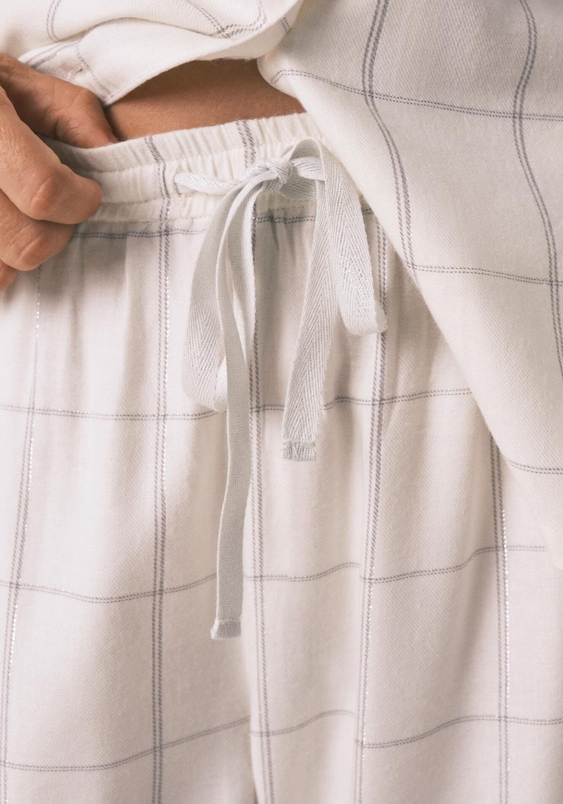 Womensecret Long Sleeves Masculine Pyjama - Ivory 5 Shaws Department Stores