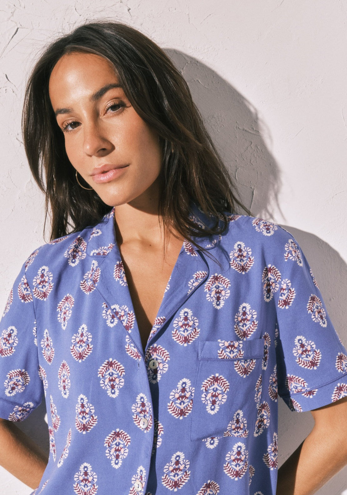 Printed Classic Long Pyjamas - Blue