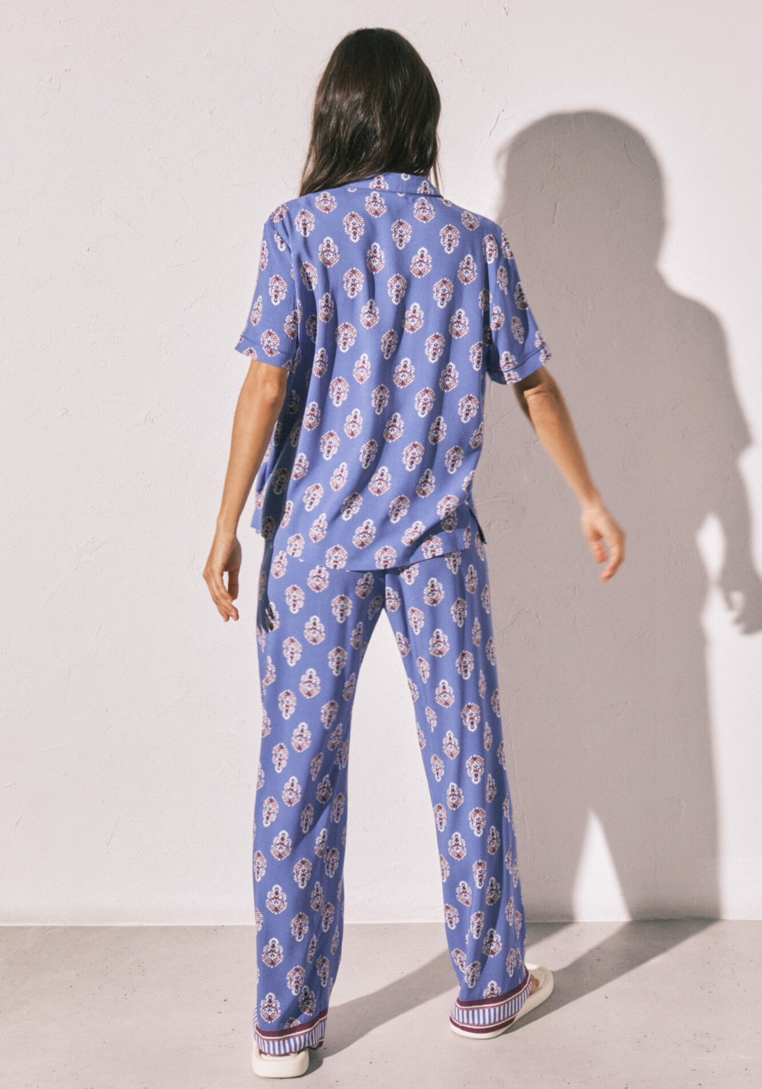Printed Classic Long Pyjamas - Blue