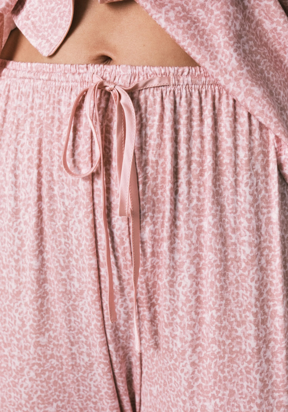 Floral Print Classic Pyjama Set - Pink