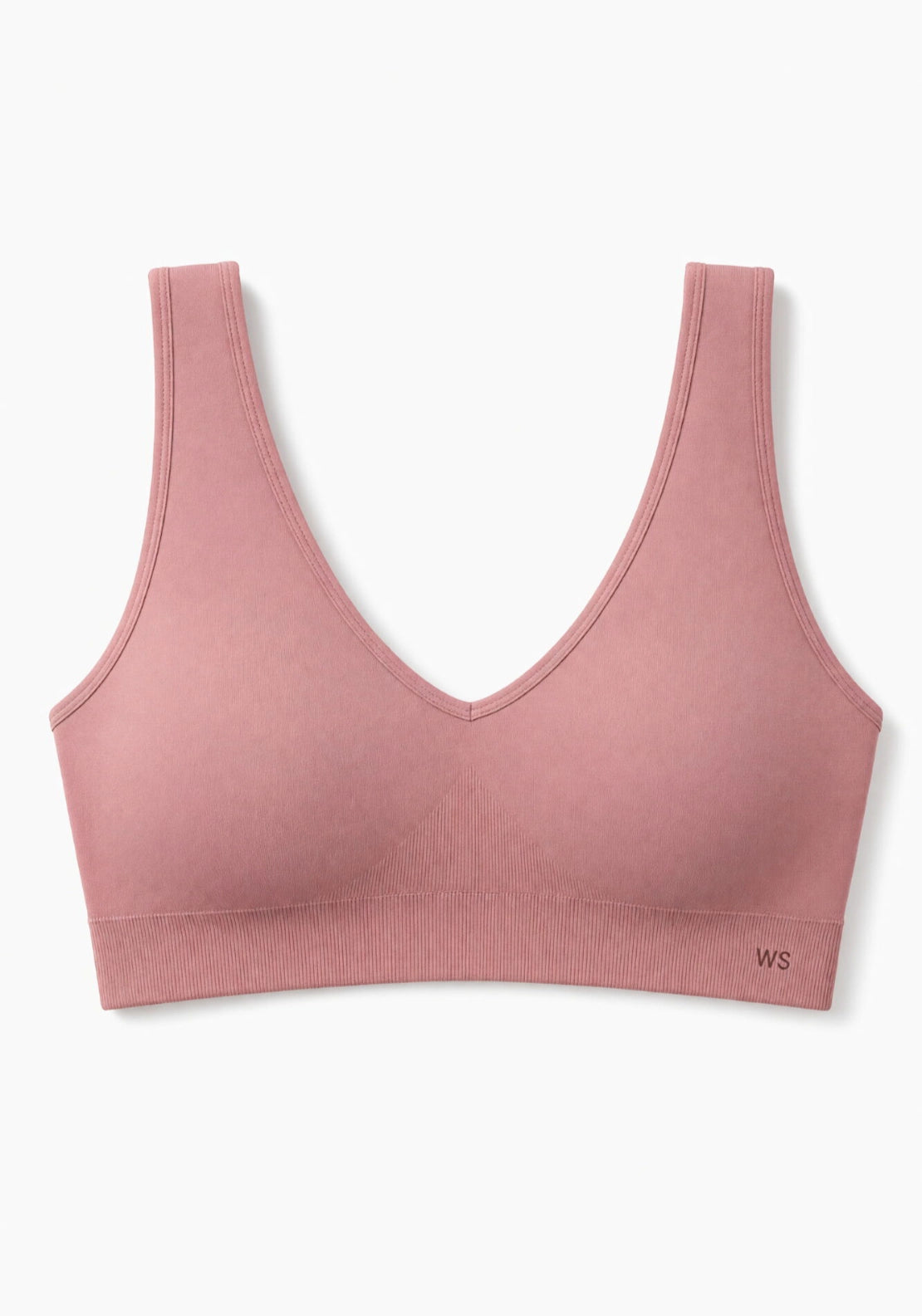 Pink Microfibre Halterneck Top Bra - Pink