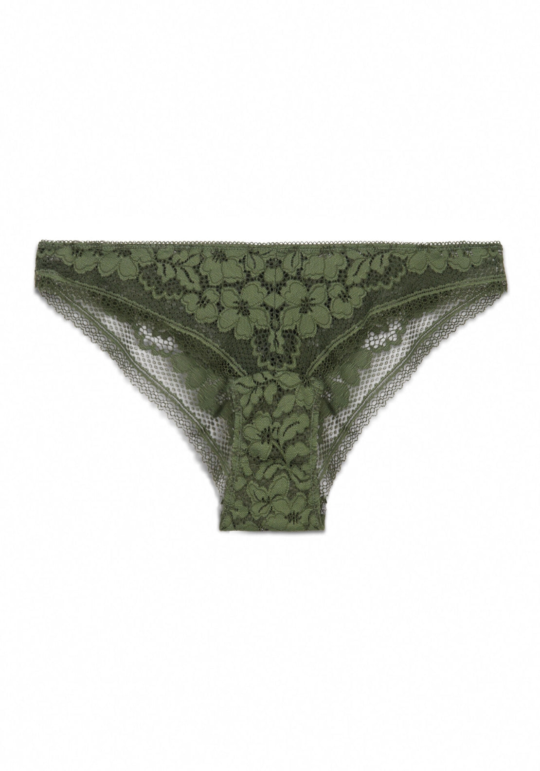 Green Lace Classic Brief - Green