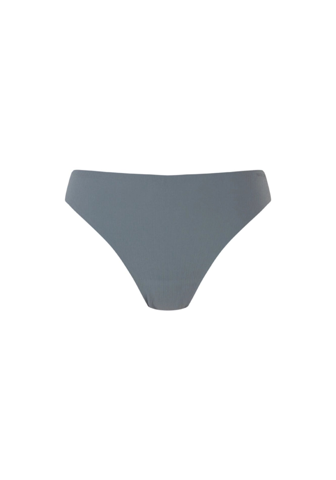 Green Microfibre Ribbed Thong - Green