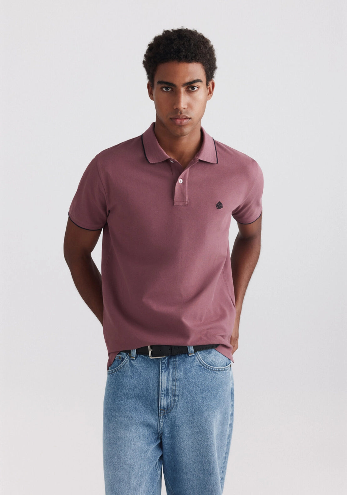 Slim Fit Polo - Red