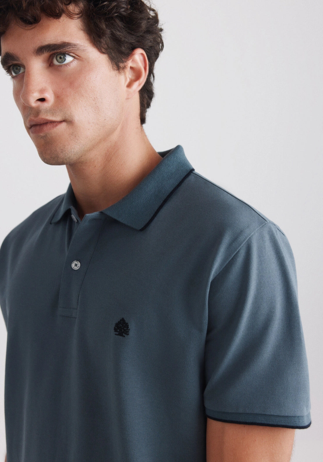 Slim Fit Polo - Blue