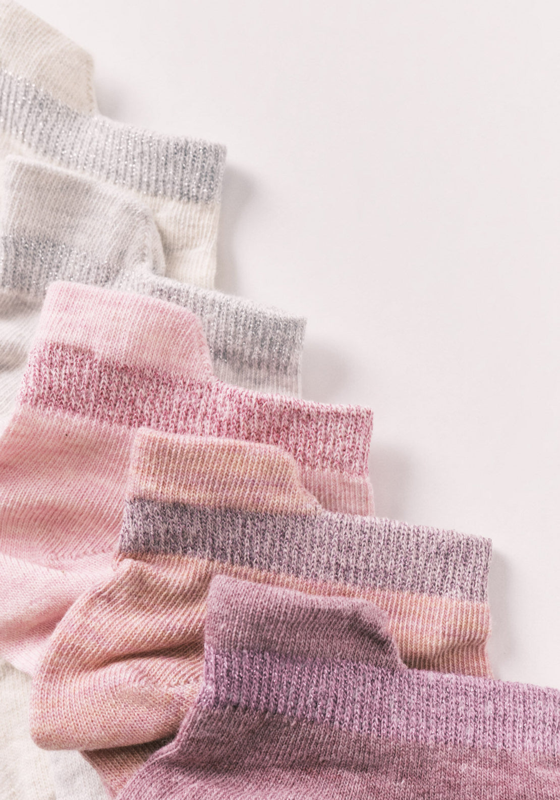 Pink 5-Pack Short Sports Socks - Multicolour
