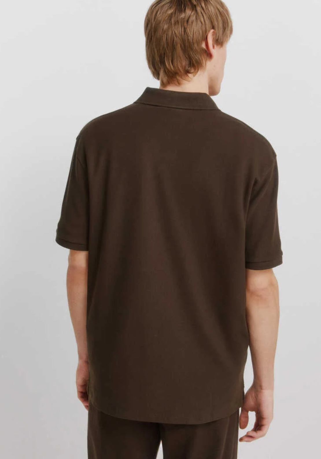 Piqué Zip Regular Fit Polo Shirt - Black