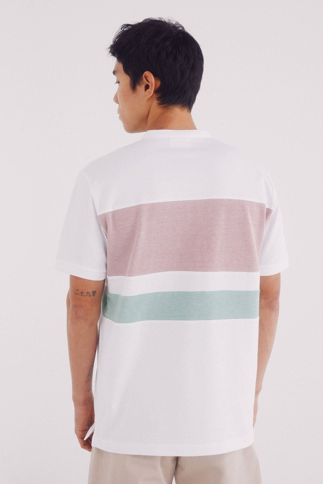 Springfield Polo Mao Oxford Regular Fit - White 2 Shaws Department Stores