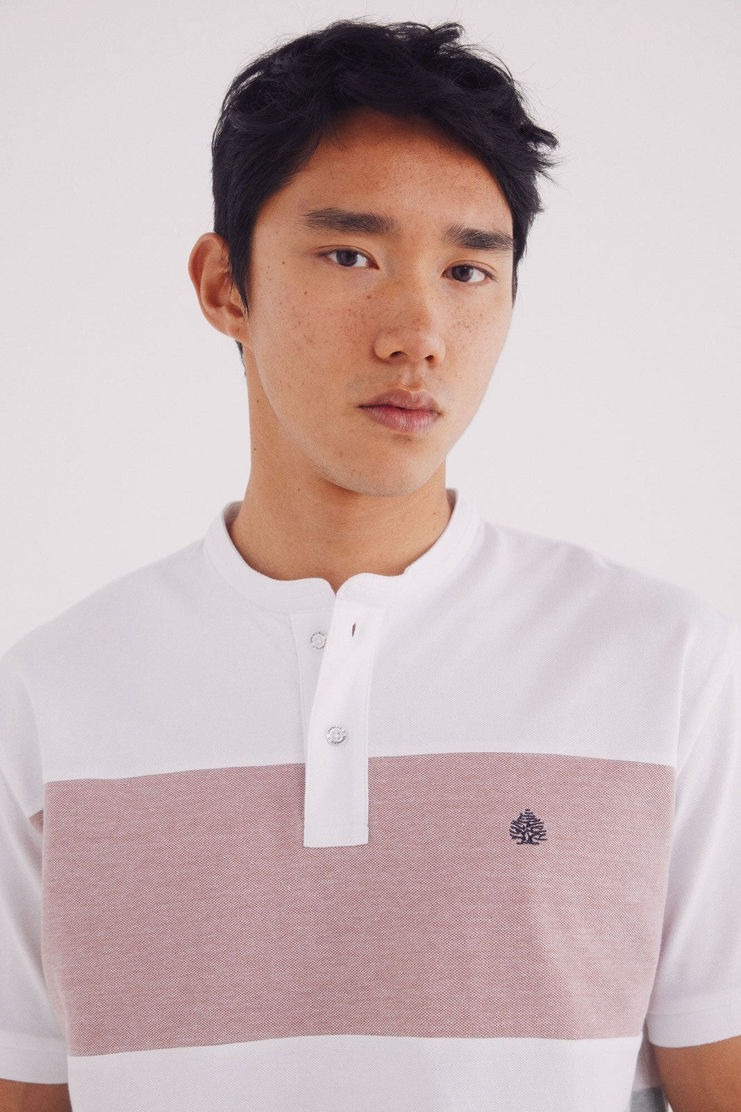 Springfield Polo Mao Oxford Regular Fit - White 3 Shaws Department Stores