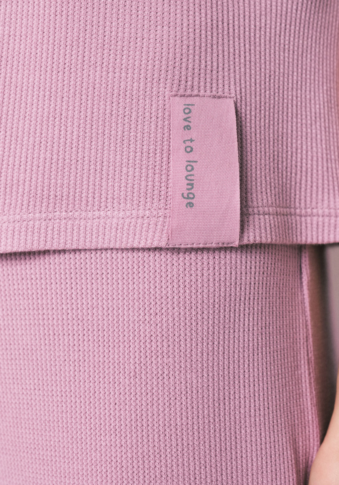 Waffle Texture Capri Pyjamas - Pink