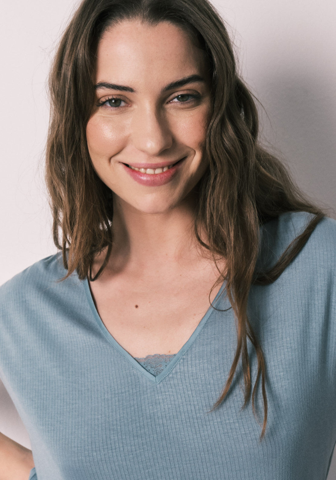 Viscose Soft Touch Capri Pyjamas - Blue