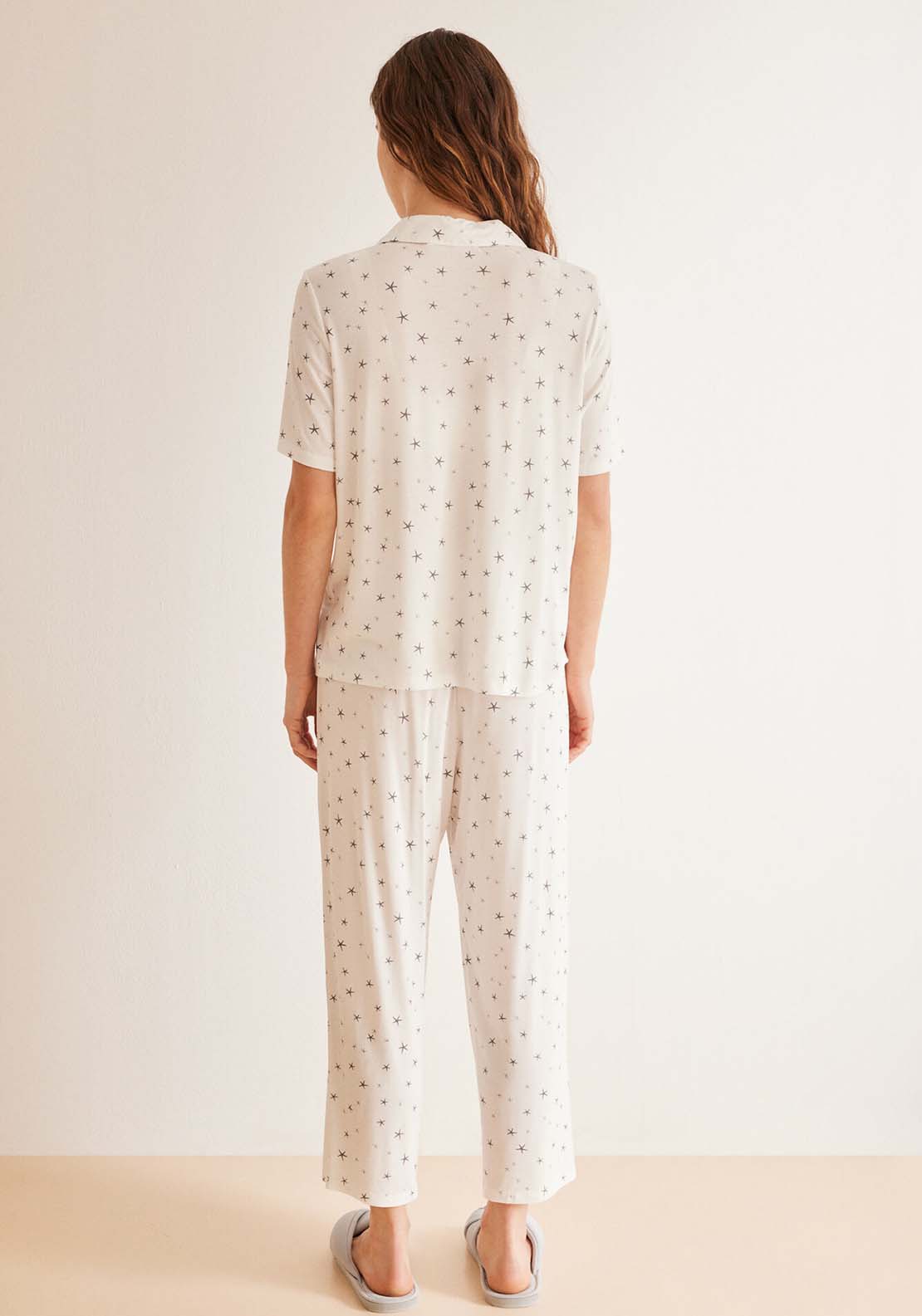 Womens Secret Ivory Capri classic pyjama - White 2 Shaws Department Stores