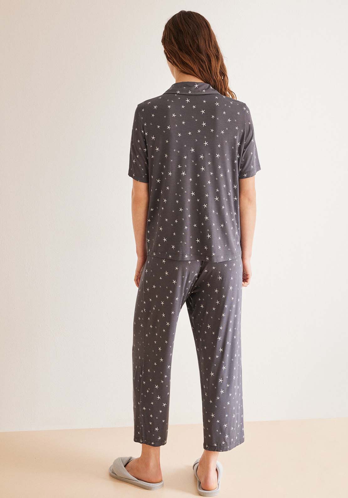 Womens Secret Grey Capri classic pyjama - Grey 3 Shaws Department Stores