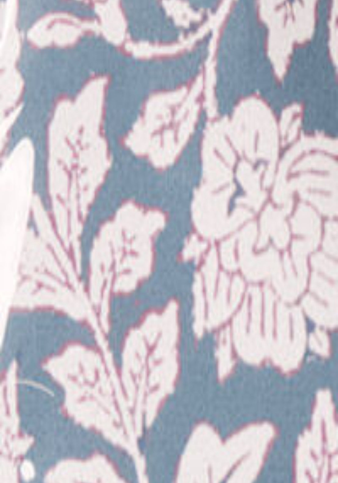 Blue Medium Floral Print Vanity Case - Multicolour