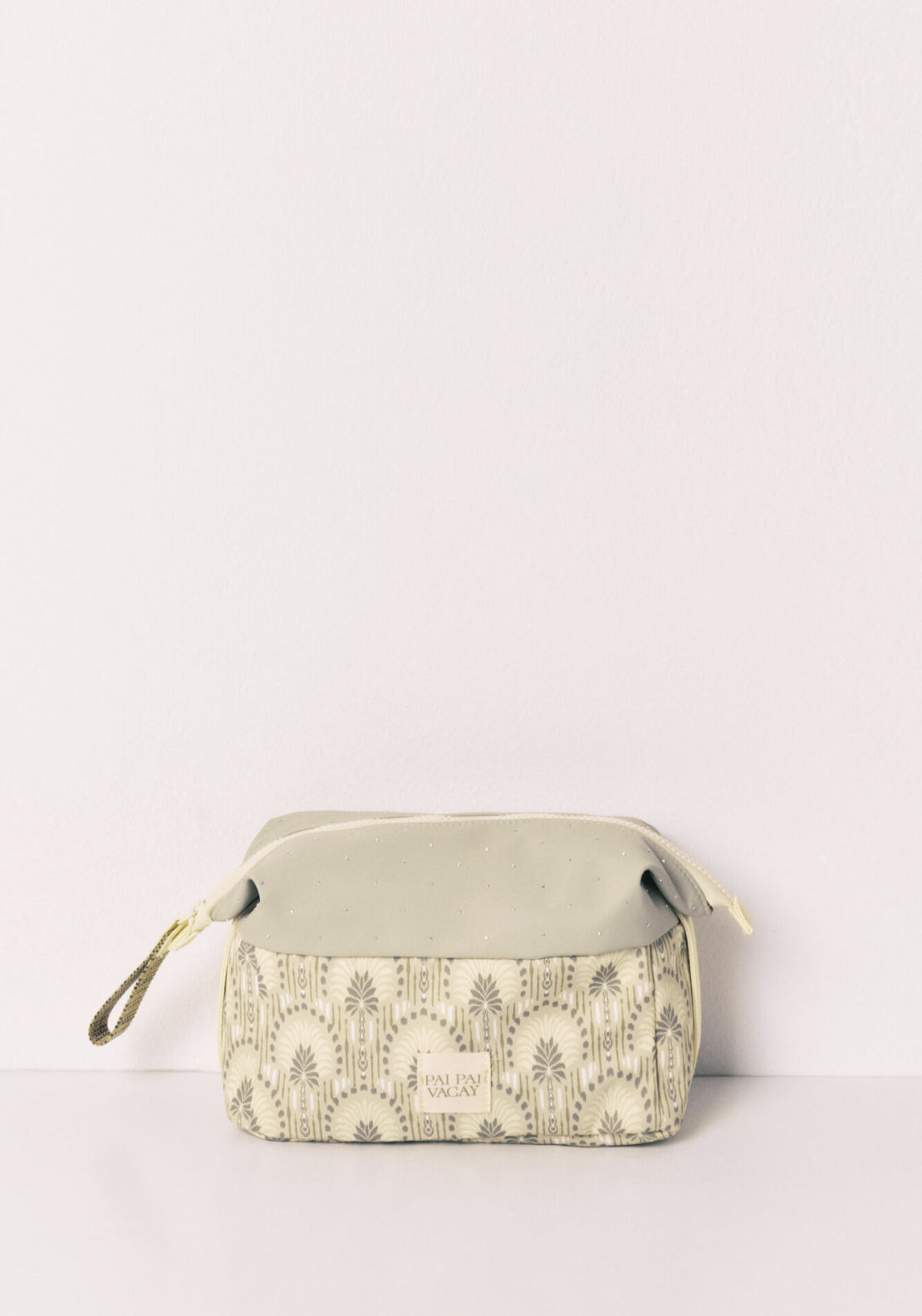 Printed Medium Vanity Case - Green