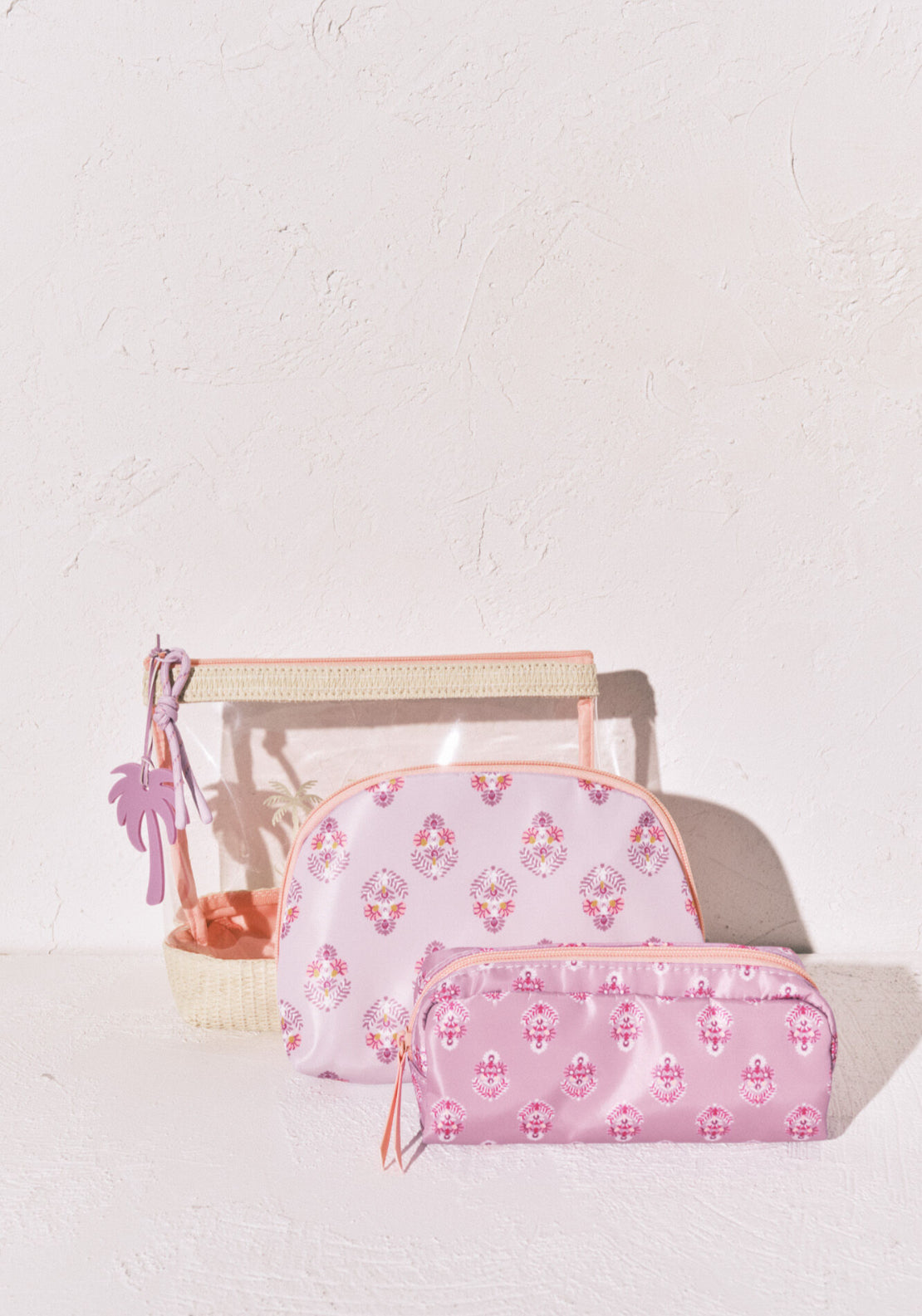 Transparent &amp; Printed Vanity Case 3-Pack - Multicolour