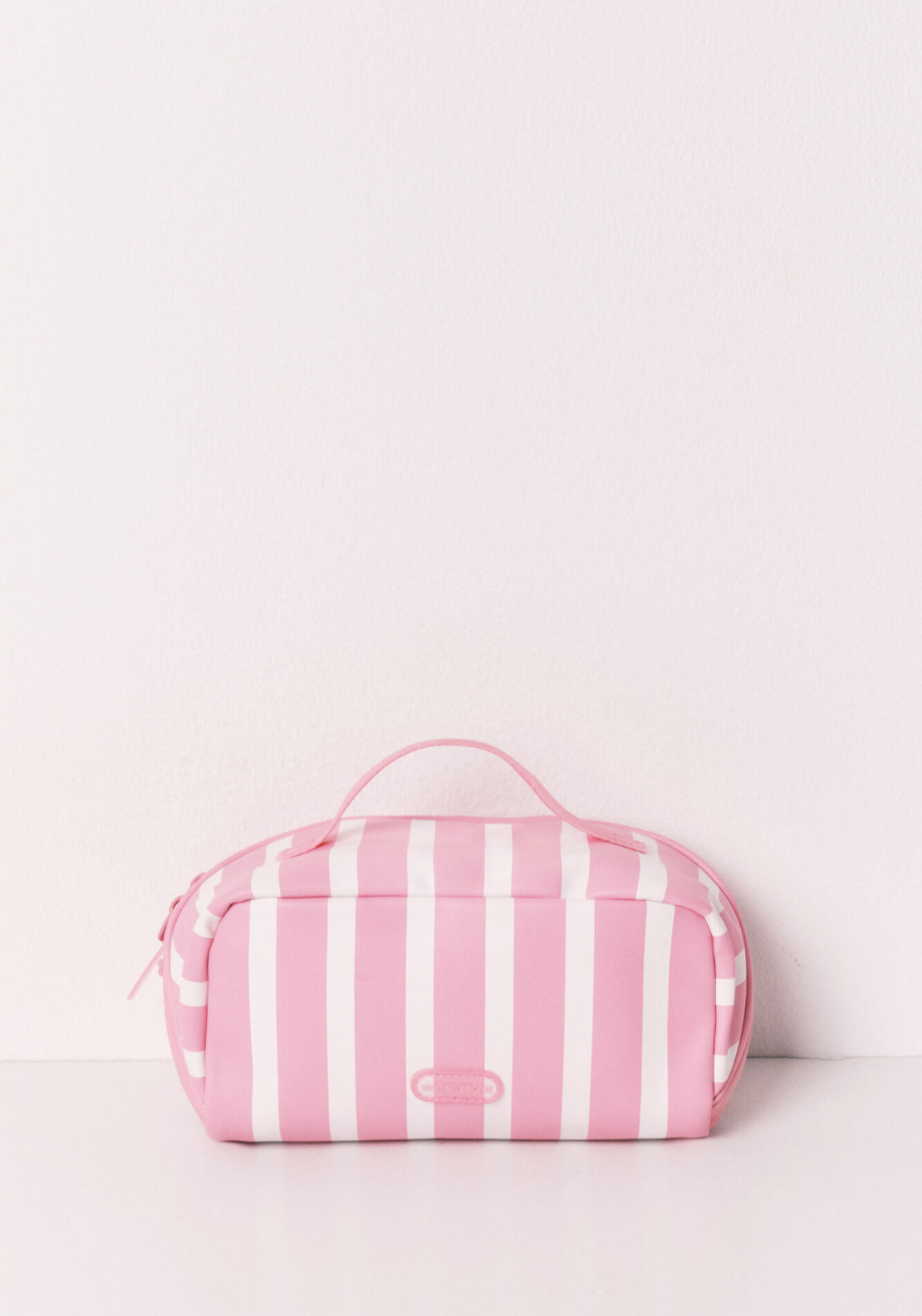 Striped Medium Vanity Case - Pink