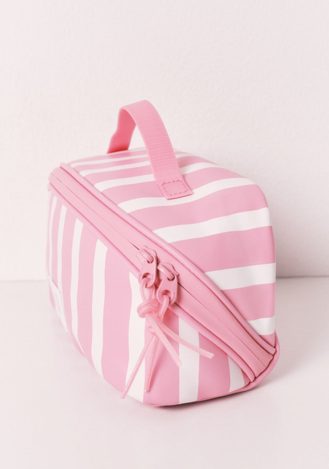 Striped Medium Vanity Case - Pink