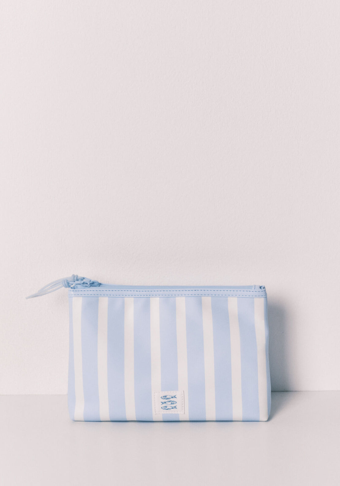 Striped Medium Vanity Case - Blue