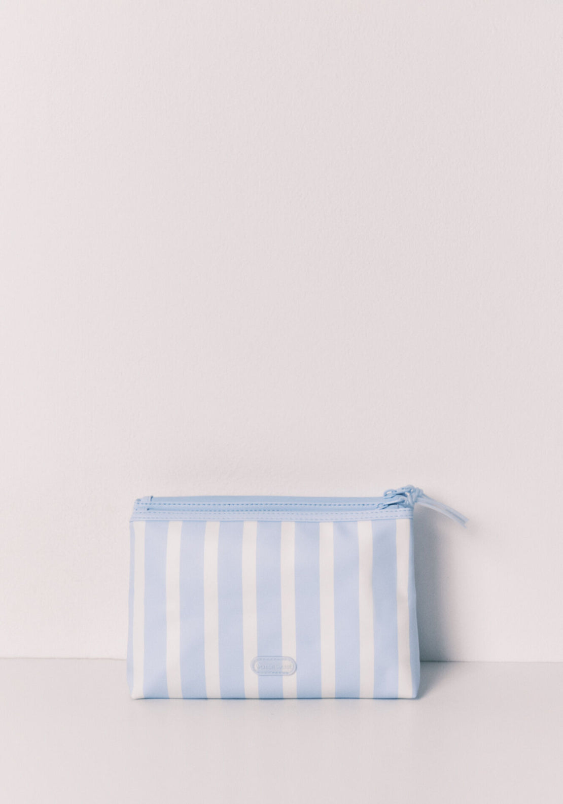 Striped Medium Vanity Case - Blue