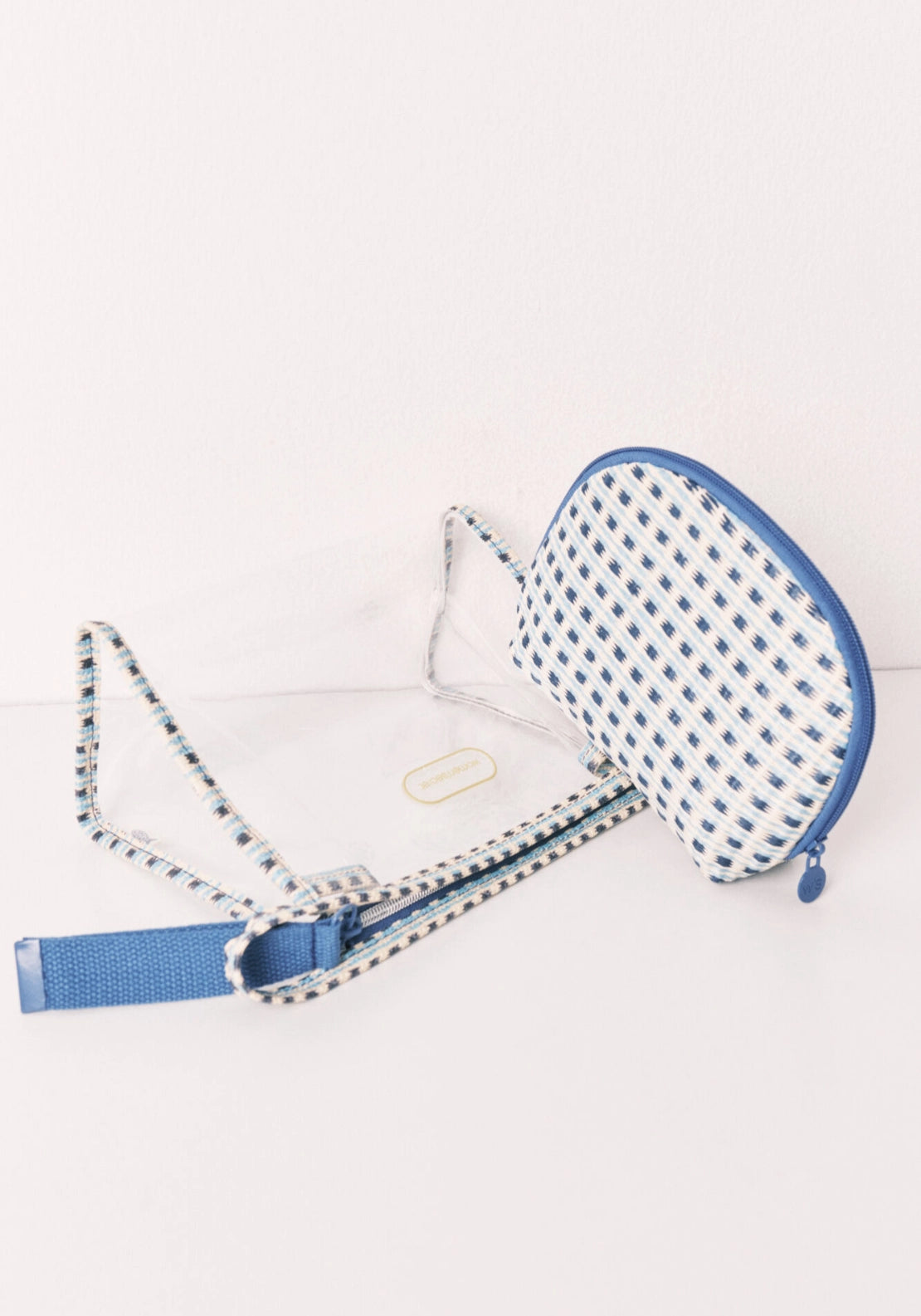 Printed Set of 2 Vanity Cases - Blue