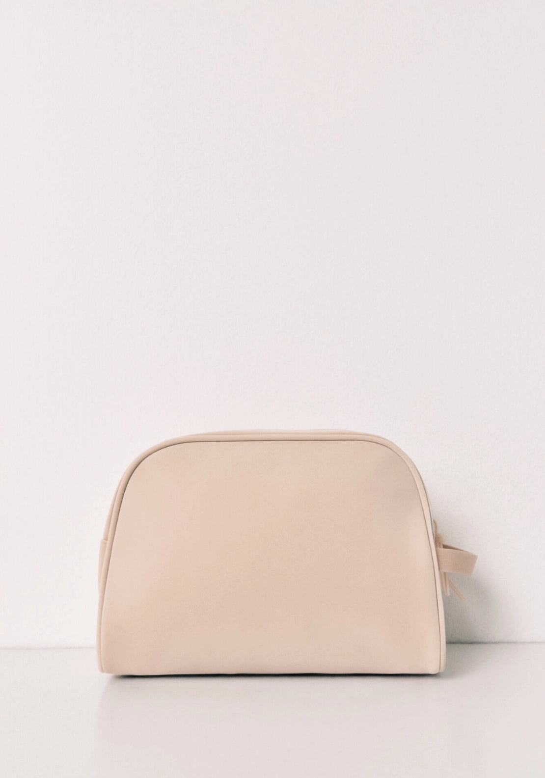 Double Zip Large Vanity Case - Beige