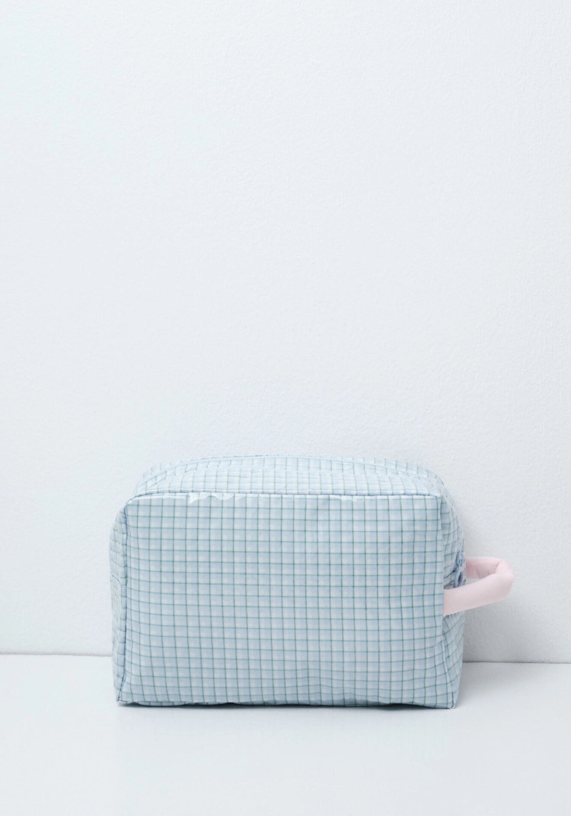 Plaid Large Vanity Case With Handle - Multicolour