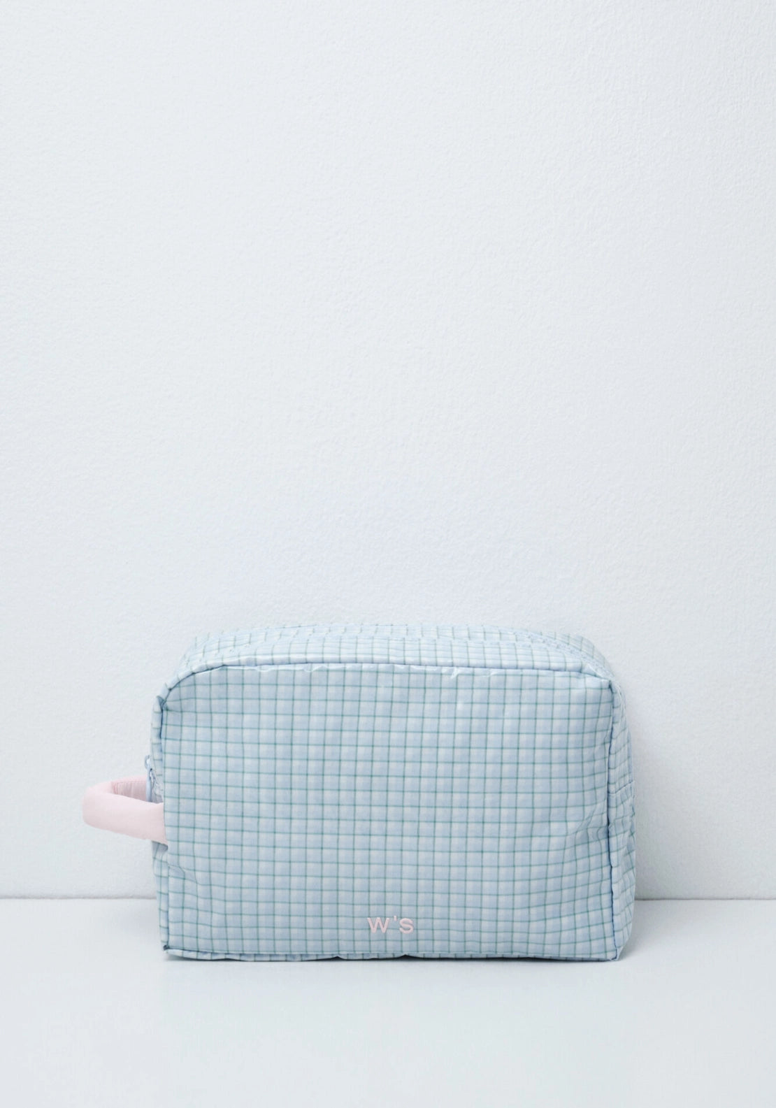 Plaid Large Vanity Case With Handle - Multicolour