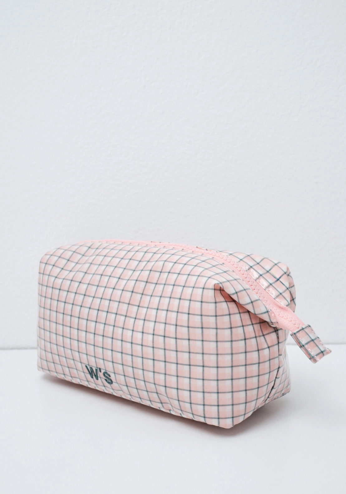 Plaid Medium Vanity Case With Handle - Multicolour